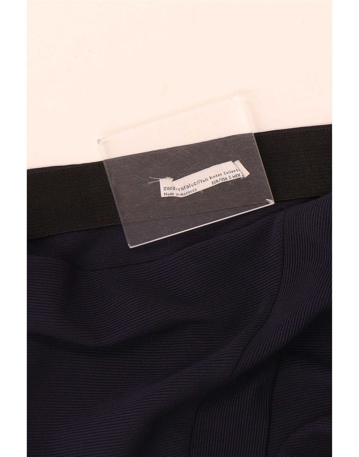 Zara Womens Pencil Skirt Small W26 Navy Blue