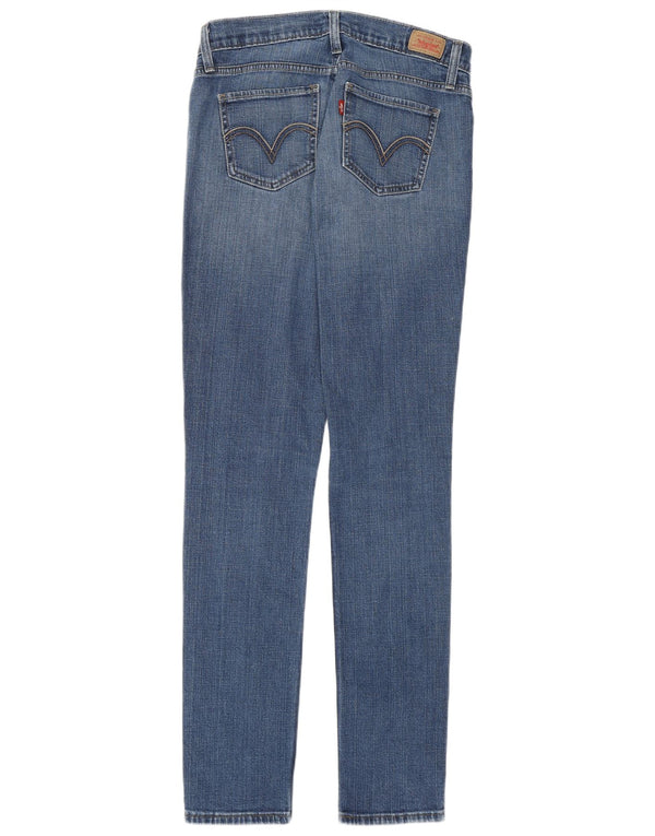 Levi's Womens 524 Super Low Skinny Jeans US 7 Medium W27 L33 Blue Cotton