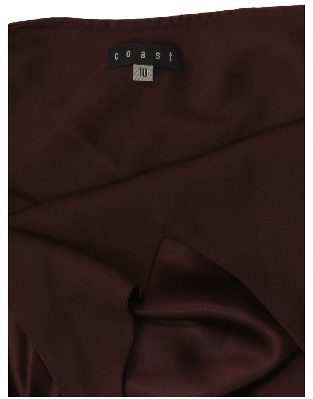 COAST Womens Halter Top UK 10 Small Brown Silk