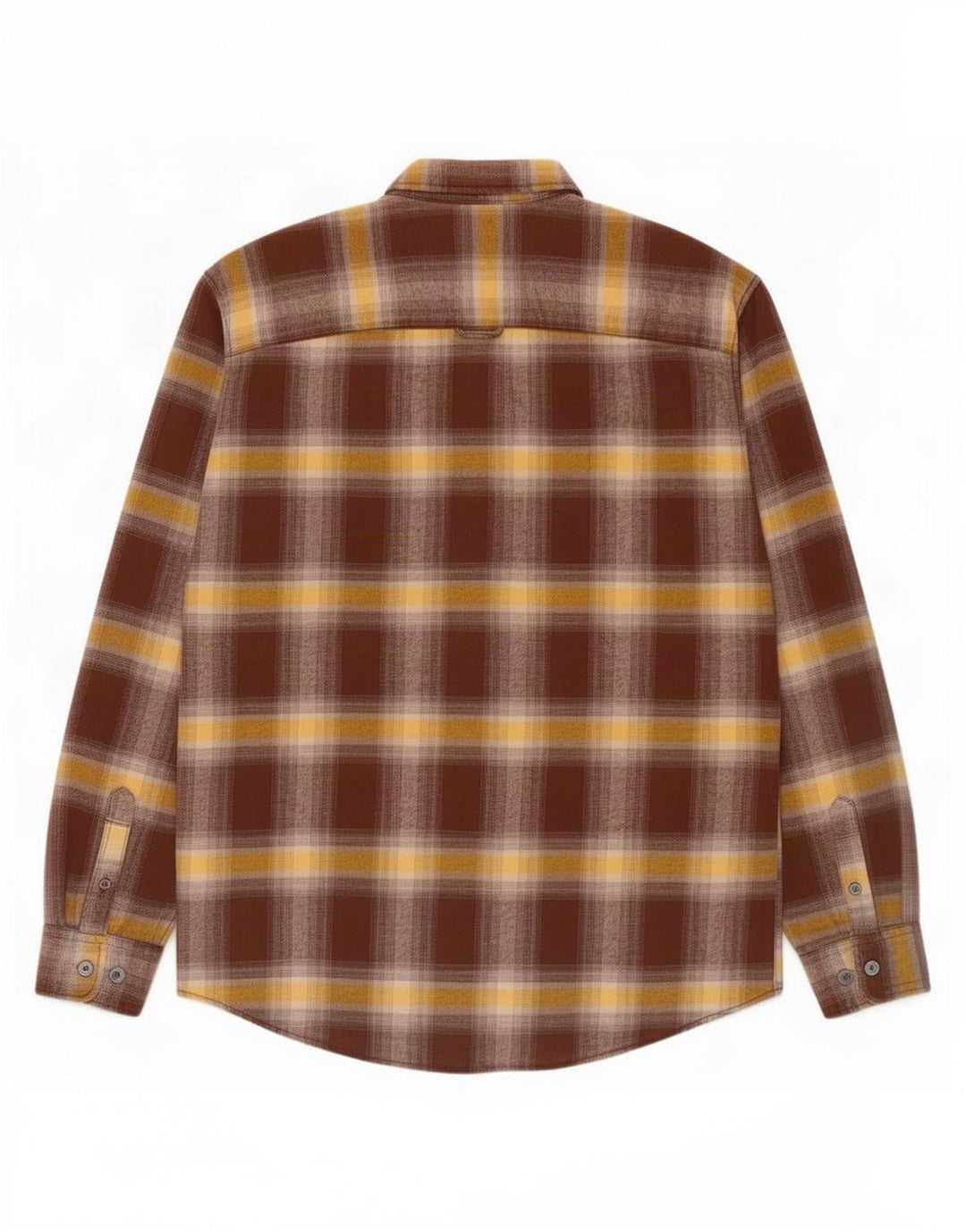 Jack & Jones Mens Flannel Shirt Medium Brown Check Cotton