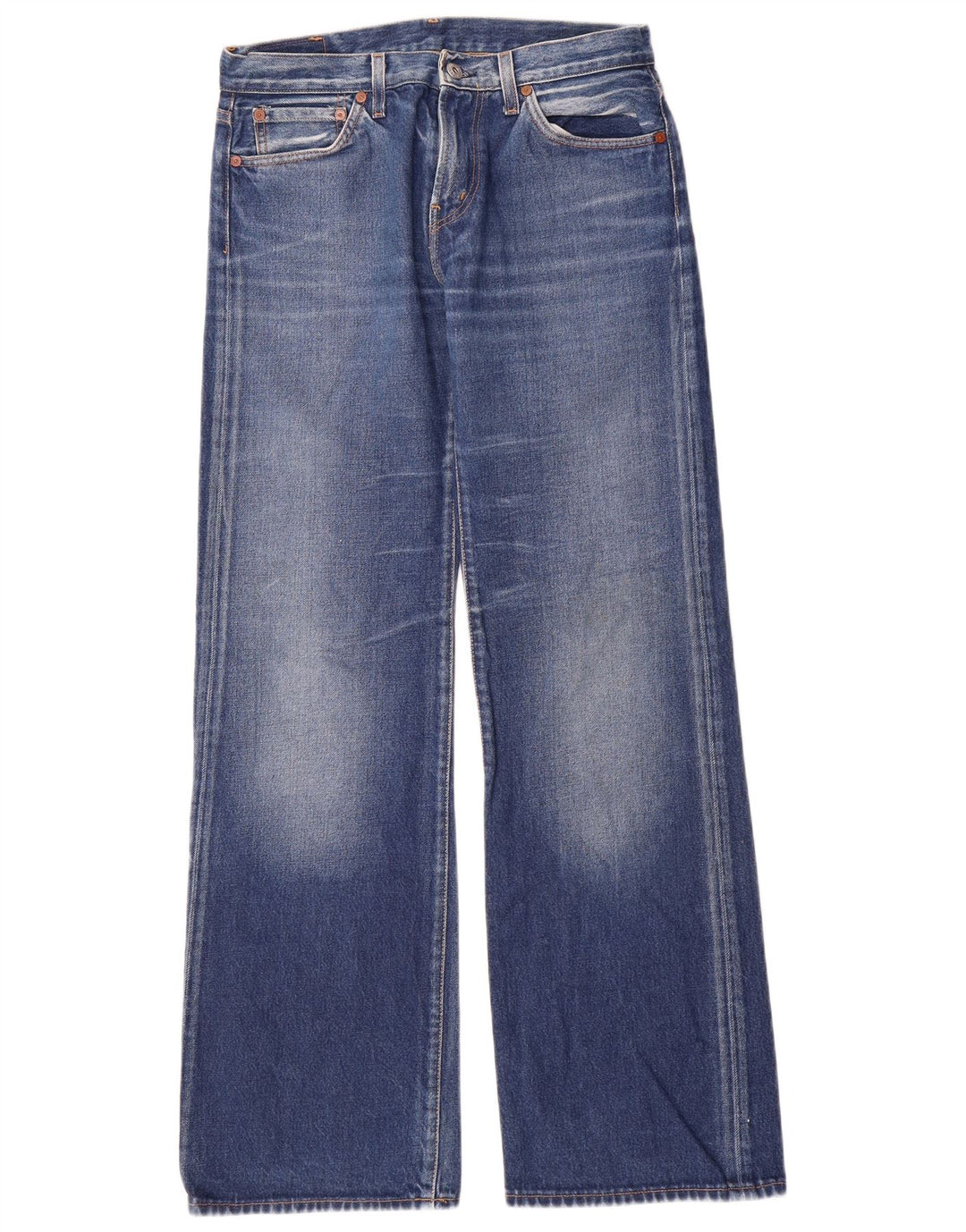 REPLAY Mens Wide Leg Jeans W31 L32 Blue Cotton