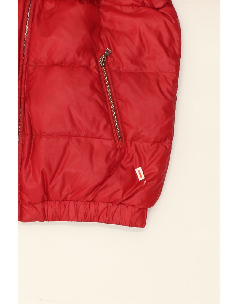 PAUL & SHARK Boys Hooded Padded Jacket 11-12 Years Red Polyester | Vintage Paul & Shark | Thrift | Second-Hand Paul & Shark | Used Clothing | Messina Hembry 