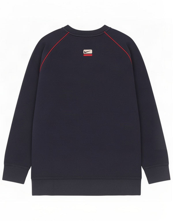 Nike Boys Graphic Sweatshirt Jumper 12-13 Years Large Navy Blue Cotton