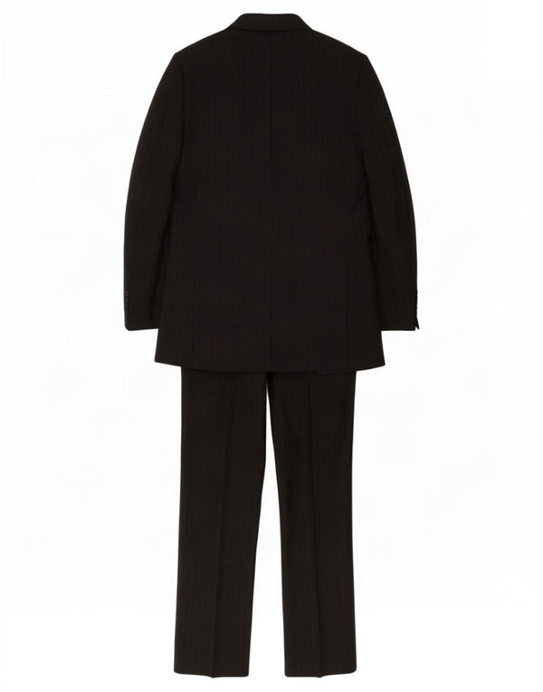 Gianfranco Ferre Mens 2 Piece Suit IT 48 Medium W32 L29 Black Pinstripe