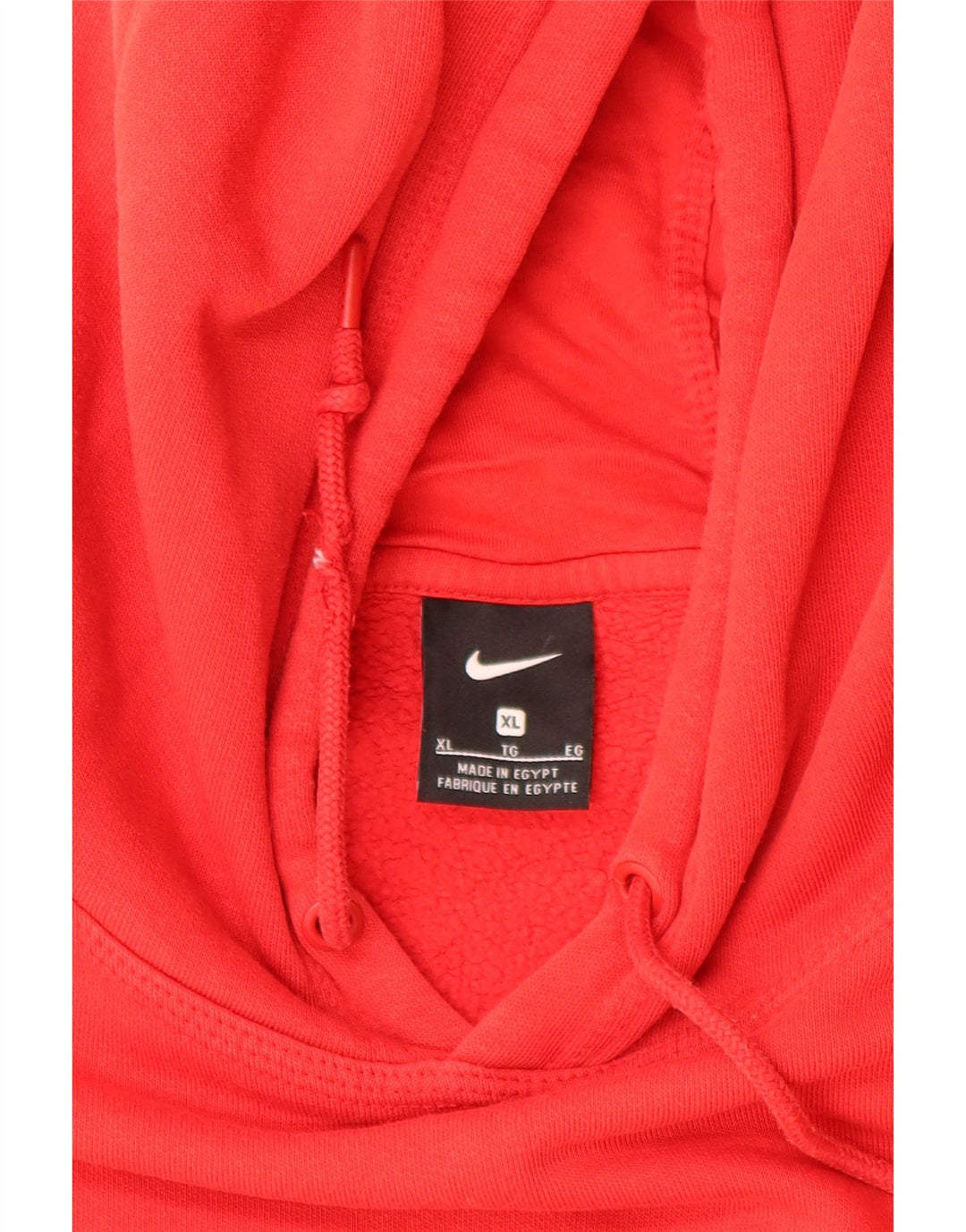 Nike Mens Hoodie Jumper XL Red Cotton