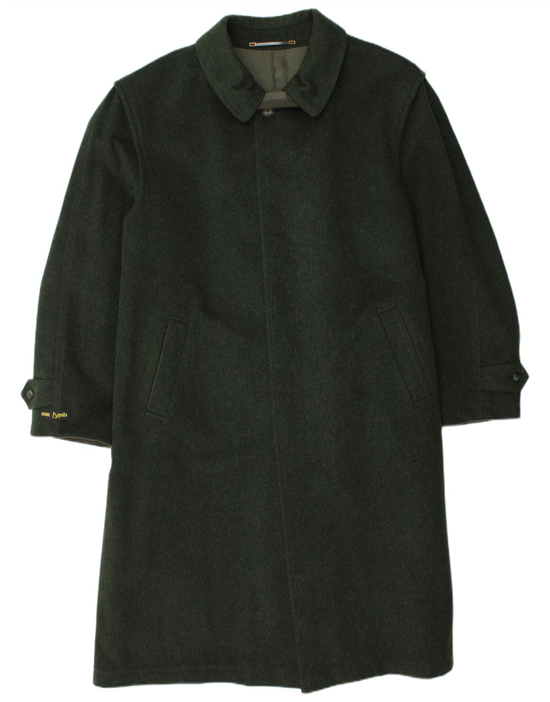 Dolomiten Mens Overcoat EU 52 XL Green Virgin Wool