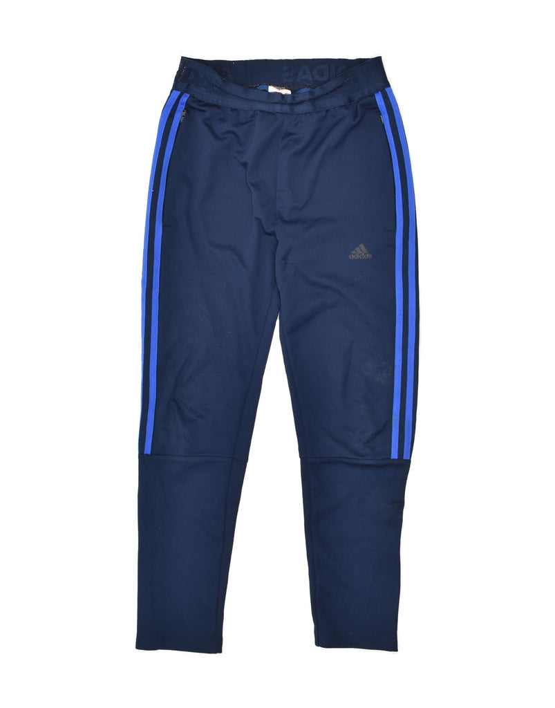 ADIDAS Boys Climalite Tracksuit Trousers 11-12 Years Navy Blue | Vintage Adidas | Thrift | Second-Hand Adidas | Used Clothing | Messina Hembry 