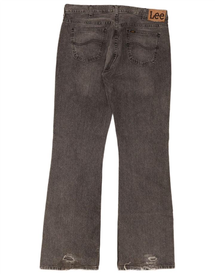 Lee Mens Bootcut Jeans W38 L36 Grey Cotton