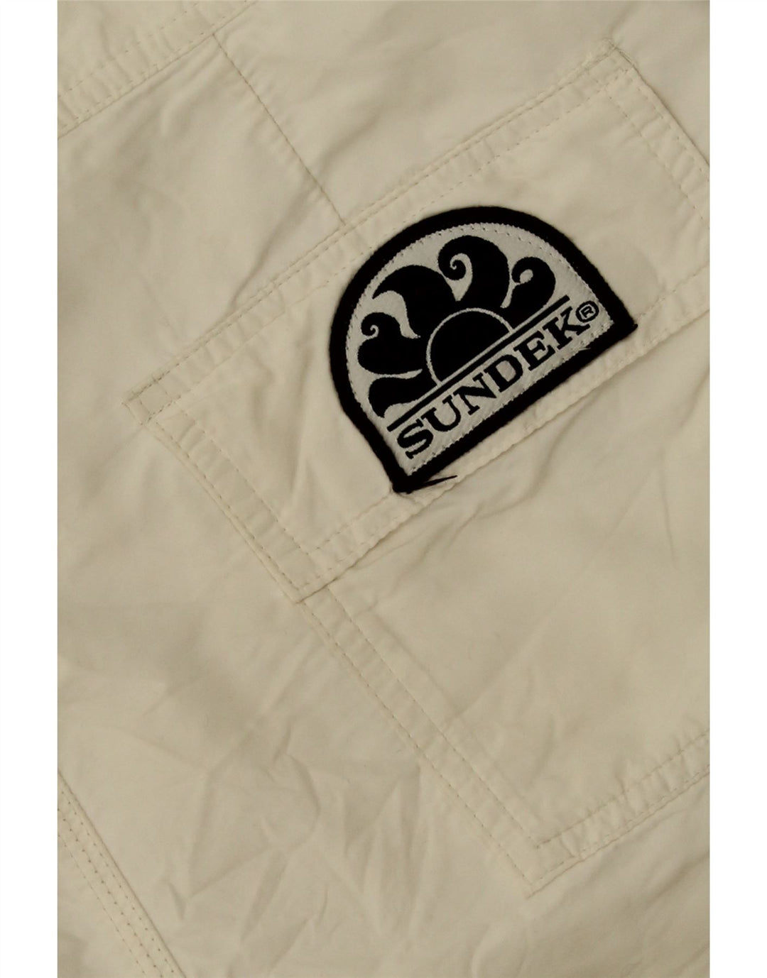 Sundek Mens Swimming Shorts Medium  White Nylon