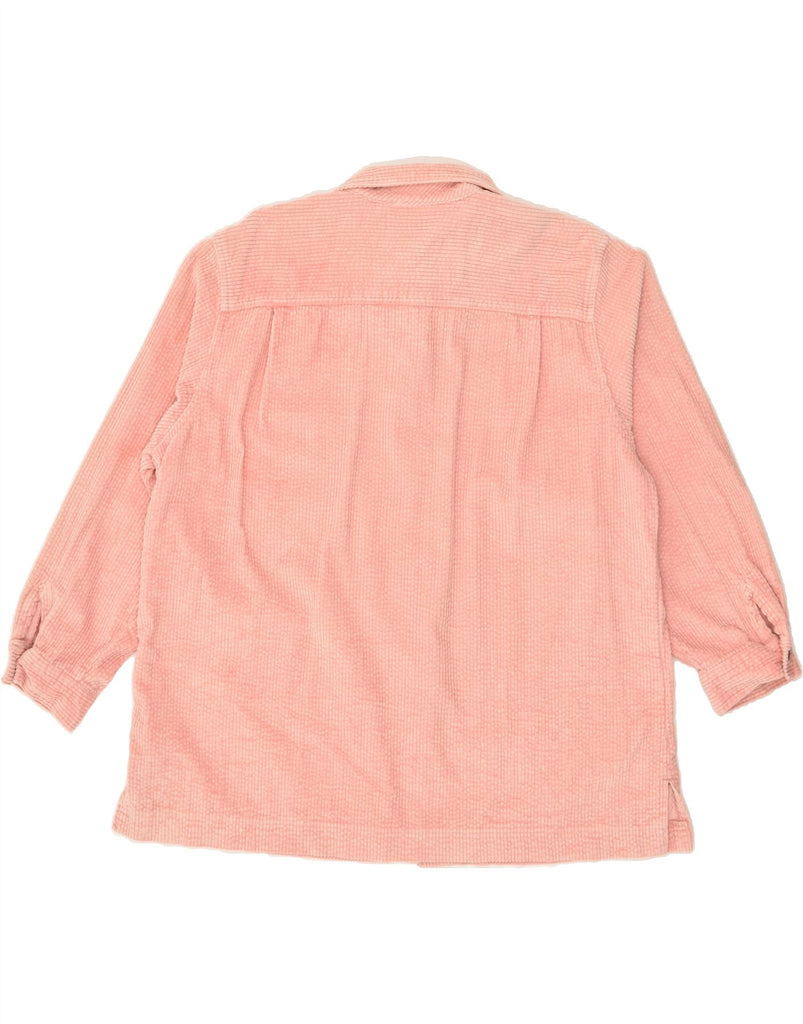 L.L.BEAN Womens Corduroy Shirt UK 18 XL Pink Cotton | Vintage L.L.Bean | Thrift | Second-Hand L.L.Bean | Used Clothing | Messina Hembry 