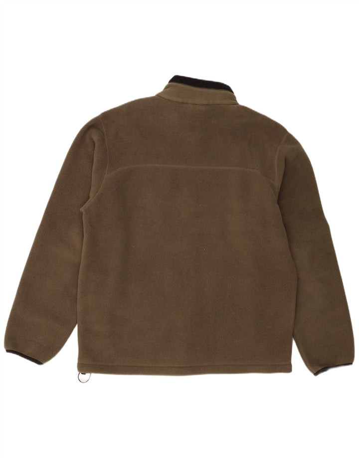 Timberland Mens Fleece Jacket UK 40 Large Khaki Polyester