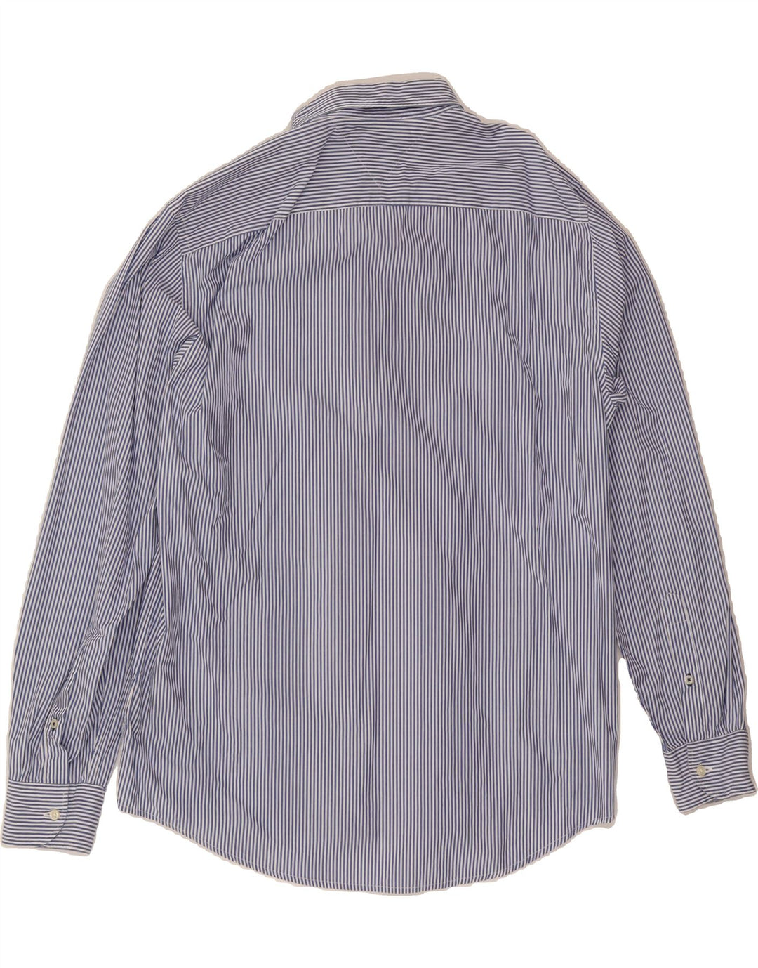 TOMMY HILFIGER Mens Shirt XL Blue Striped Cotton Vintage Tommy Hilfiger and Second-Hand Tommy Hilfiger from Messina Hembry 