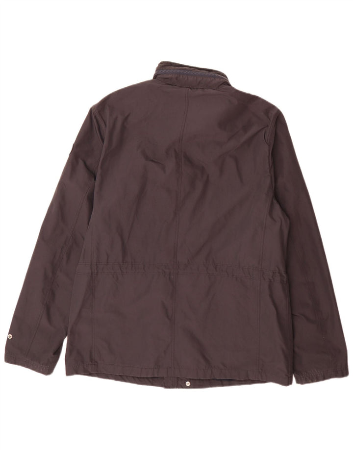 North Sails Mens Hooded Utility Jacket UK 42 XL Navy Blue Polyester