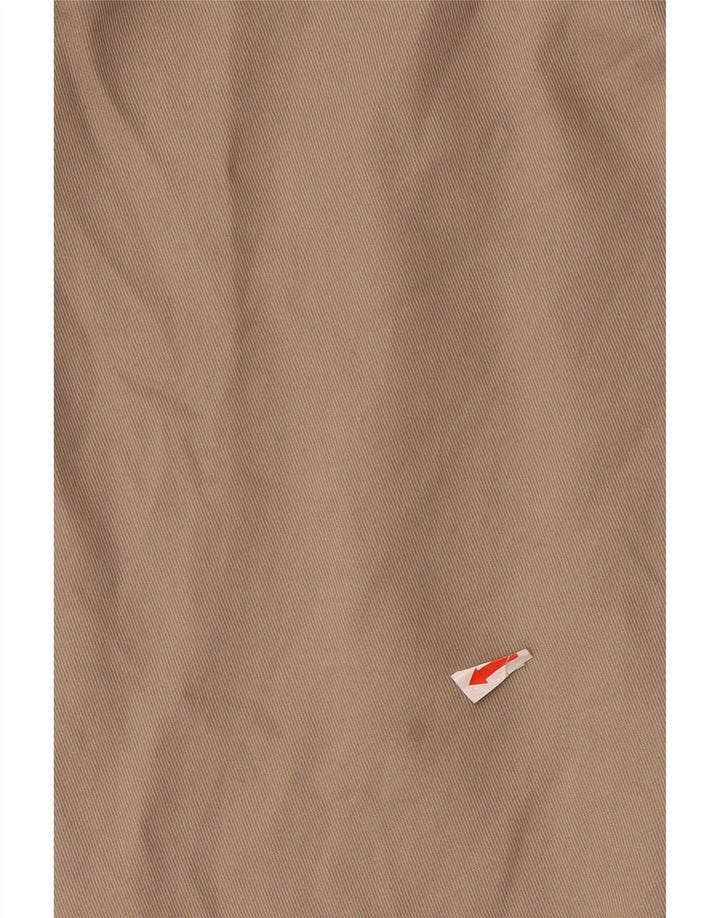 IZOD Mens Straight Chino Trousers W36 L32 Beige Cotton