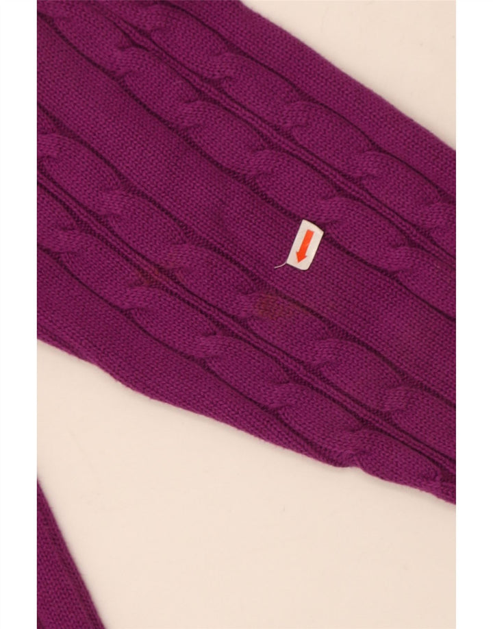 Marks & Spencer Mens Crew Neck Jumper Sweater Large Purple Cotton