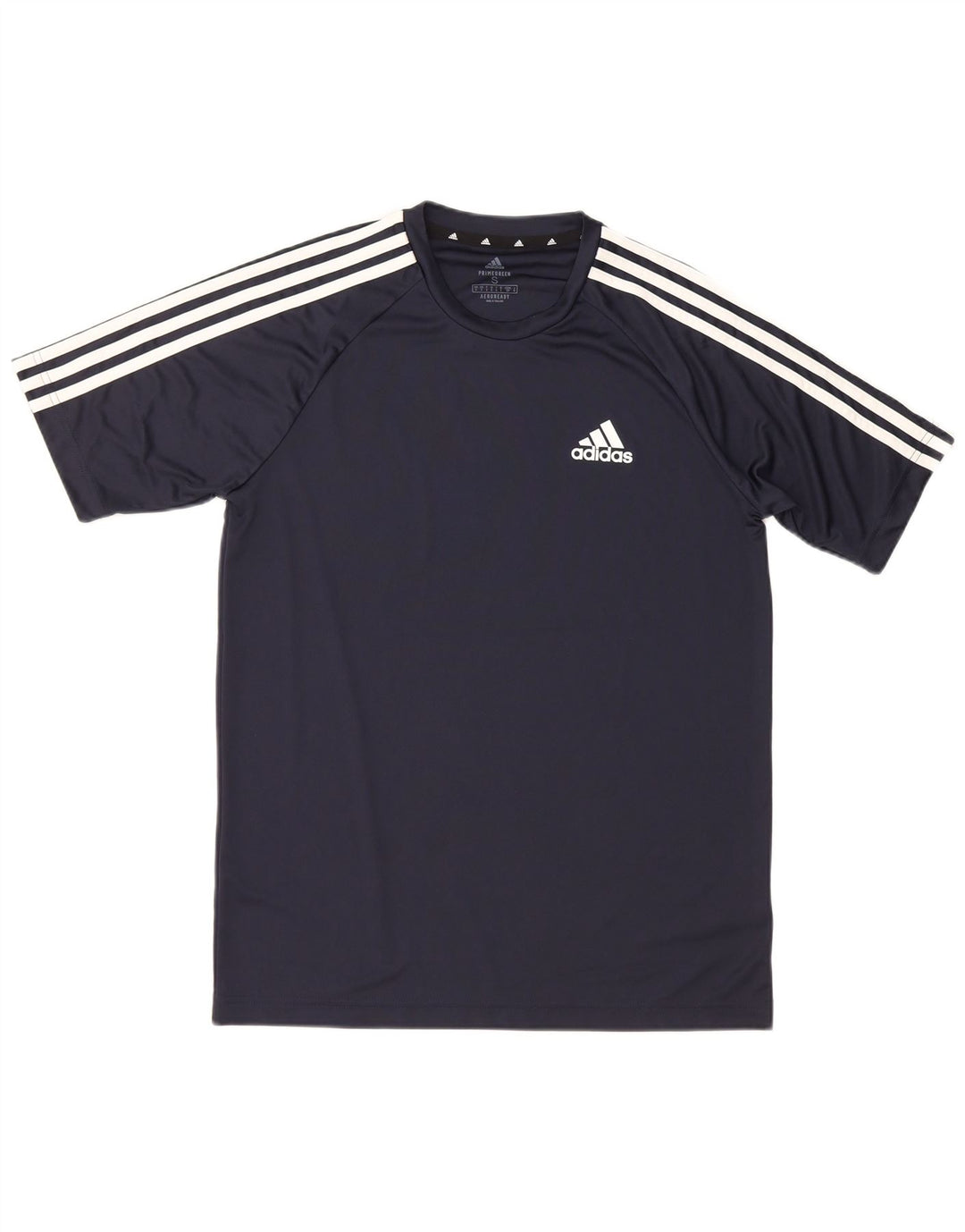 Adidas Mens T-Shirt Top Small Navy Blue Polyester