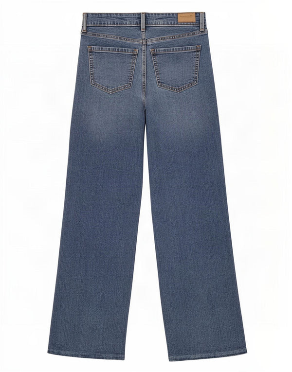 Abercrombie & Fitch Girls Wide Leg Jeans 15-16 Years W28 L30 Blue
