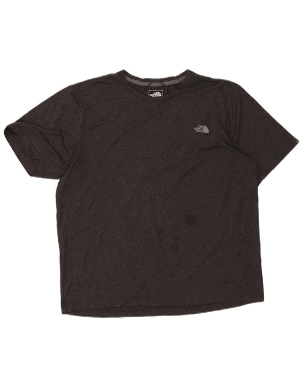 The North Face Mens T-Shirt Top Medium Grey Flecked Polyester