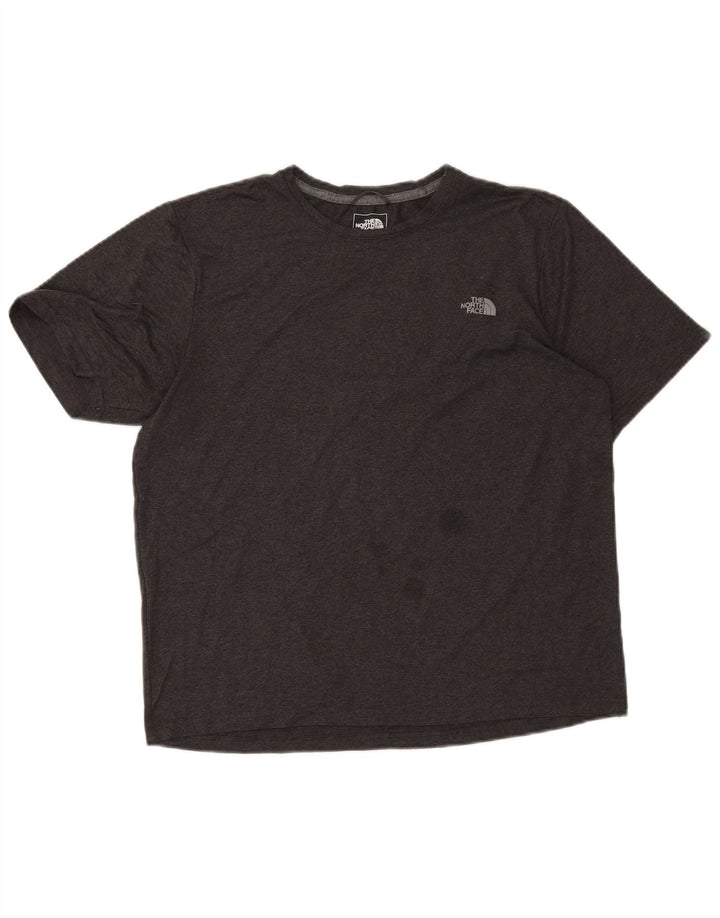 The North Face Mens T-Shirt Top Medium Grey Flecked Polyester