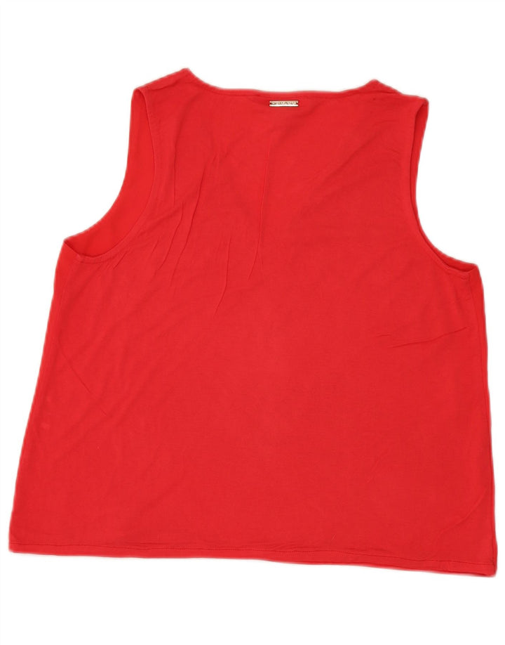 Michael Kors Womens Vest Top UK 14 Medium Red