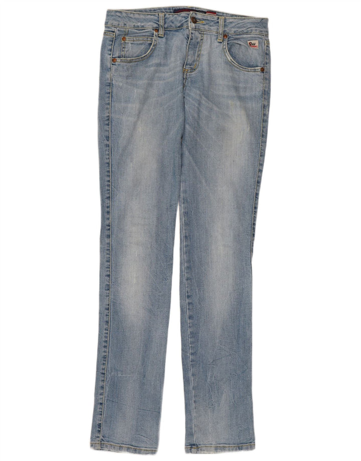 Roy Rogers Womens Slim Jeans W29 L34 Blue Cotton
