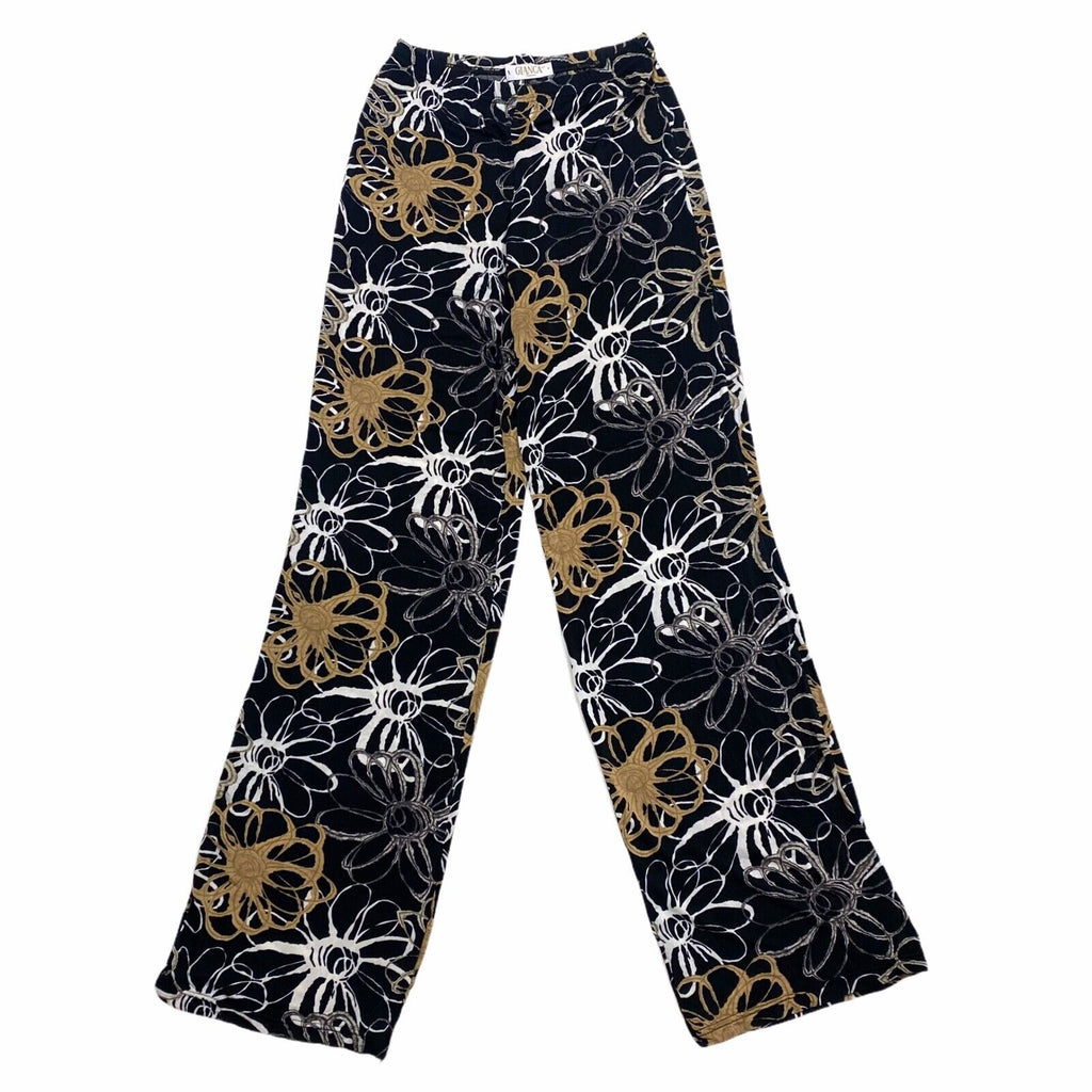 Gianca Donna Relaxed Stretchy All Over Print Trousers | Vintage Luxury Designer | Vintage Messina Hembry | Thrift | Second-Hand Messina Hembry | Used Clothing | Messina Hembry 