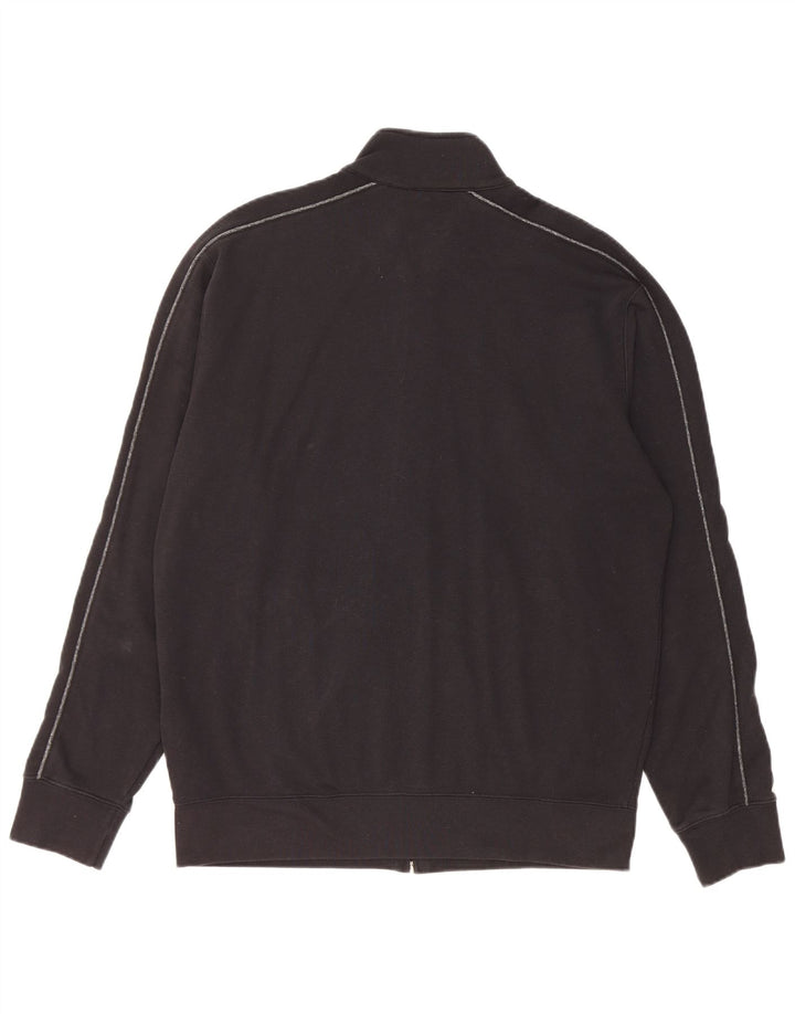 Champion Mens Tracksuit Top Jacket Large Black Cotton
