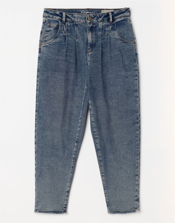 Vintage Womens Mom High Rise Tapered Jeans UK 12 Medium W30 L27 Blue