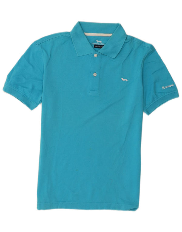 Harmont & Blaine Boys Short Sleeve Polo Shirt 15-16 Years 3XL Blue