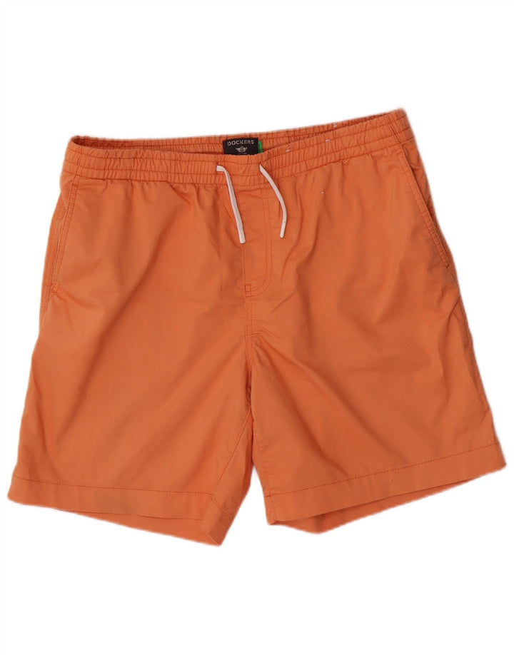 Dockers Mens Chino Shorts Large W36  Orange Polyester
