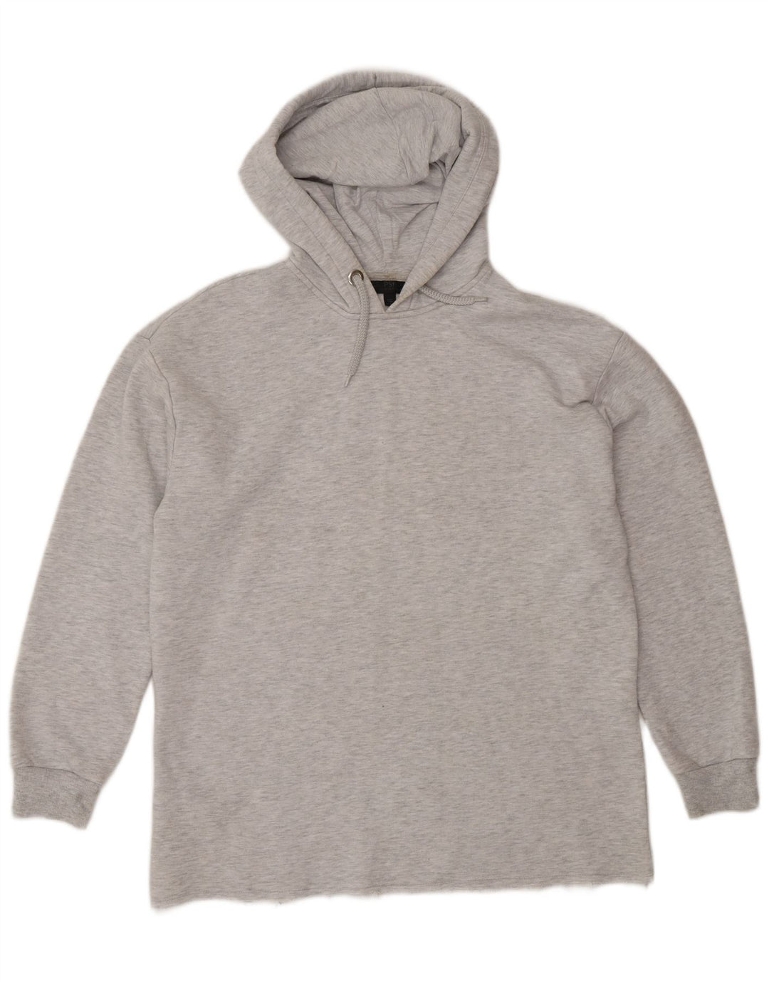 Topshop Womens Tall Oversized Hoodie Jumper UK 10 Small Grey Polyester
