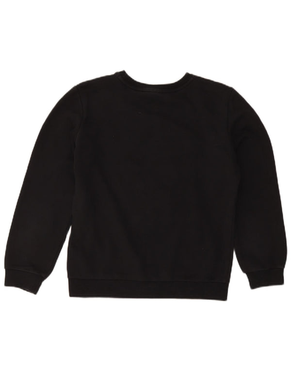 Puma Boys Graphic Sweatshirt Jumper 13-14 Years Black Cotton