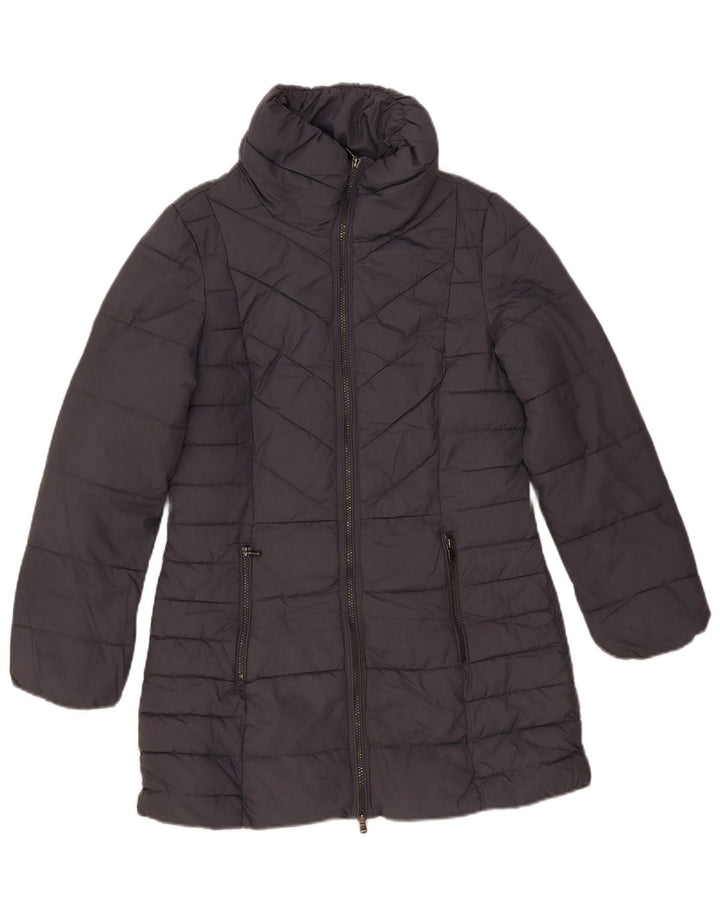 Marks & Spencer Womens Padded Coat UK 10 Small  Grey Polyester