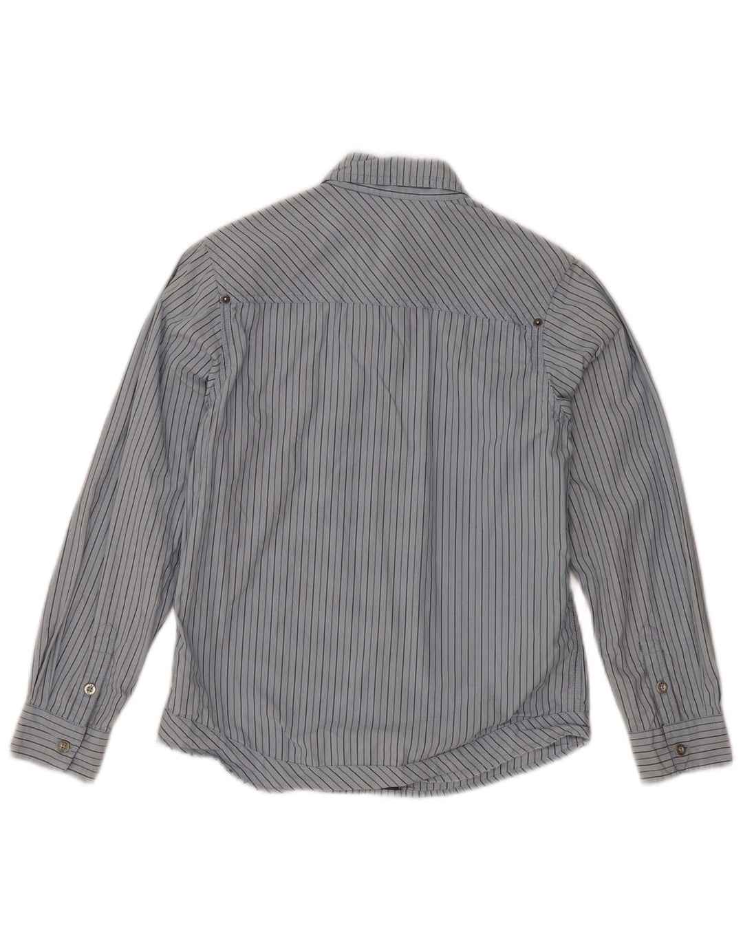 TIMBERLAND Boys Shirt 10-11 Years Blue Pinstripe Cotton