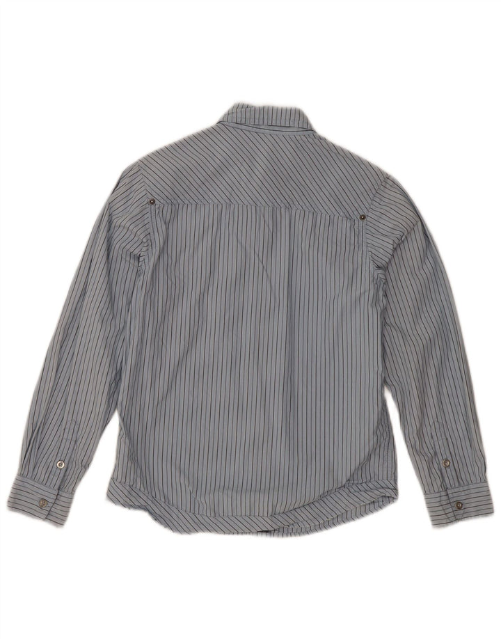 TIMBERLAND Boys Shirt 10-11 Years Blue Pinstripe Cotton
