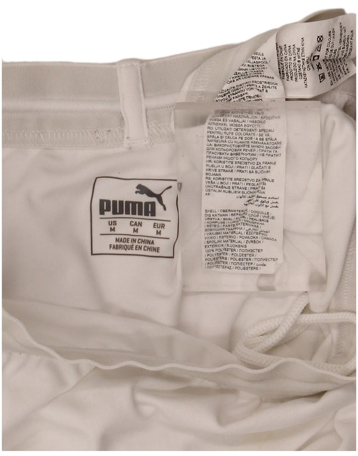 PUMA Mens Sport Shorts Medium White Polyester
