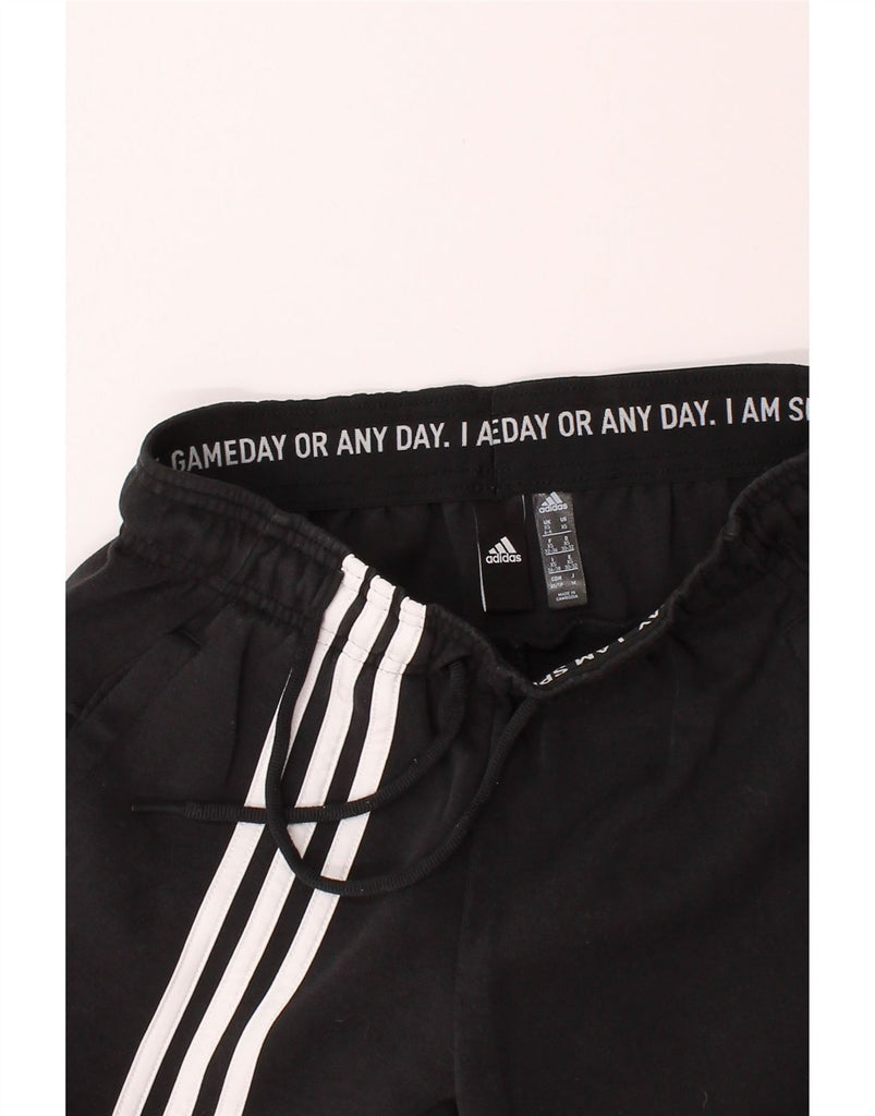 ADIDAS Womens Tracksuit Trousers Joggers UK 4/6 XS  Black Cotton Vintage Adidas and Second-Hand Adidas from Messina Hembry 