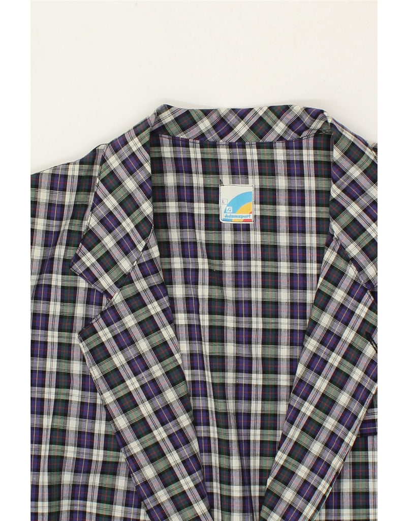 VINTAGE Mens 2 Button Blazer Jacket UK 40 Large Multicoloured Check Vintage Vintage and Second-Hand Vintage from Messina Hembry 