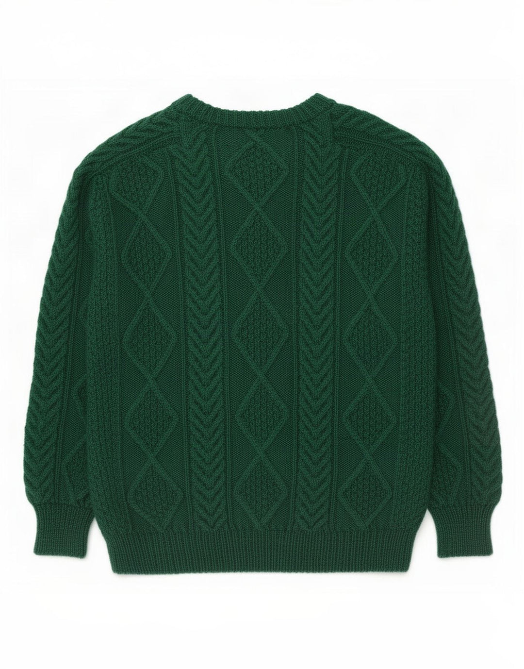 Vintage Mens Crew Neck Jumper Sweater Medium Green