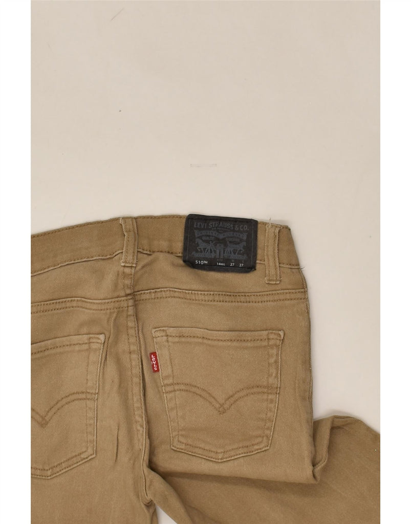 LEVI'S Girls 510 Skinny Jeans 13-14 Years W27 L27  Beige Cotton | Vintage Levi's | Thrift | Second-Hand Levi's | Used Clothing | Messina Hembry 