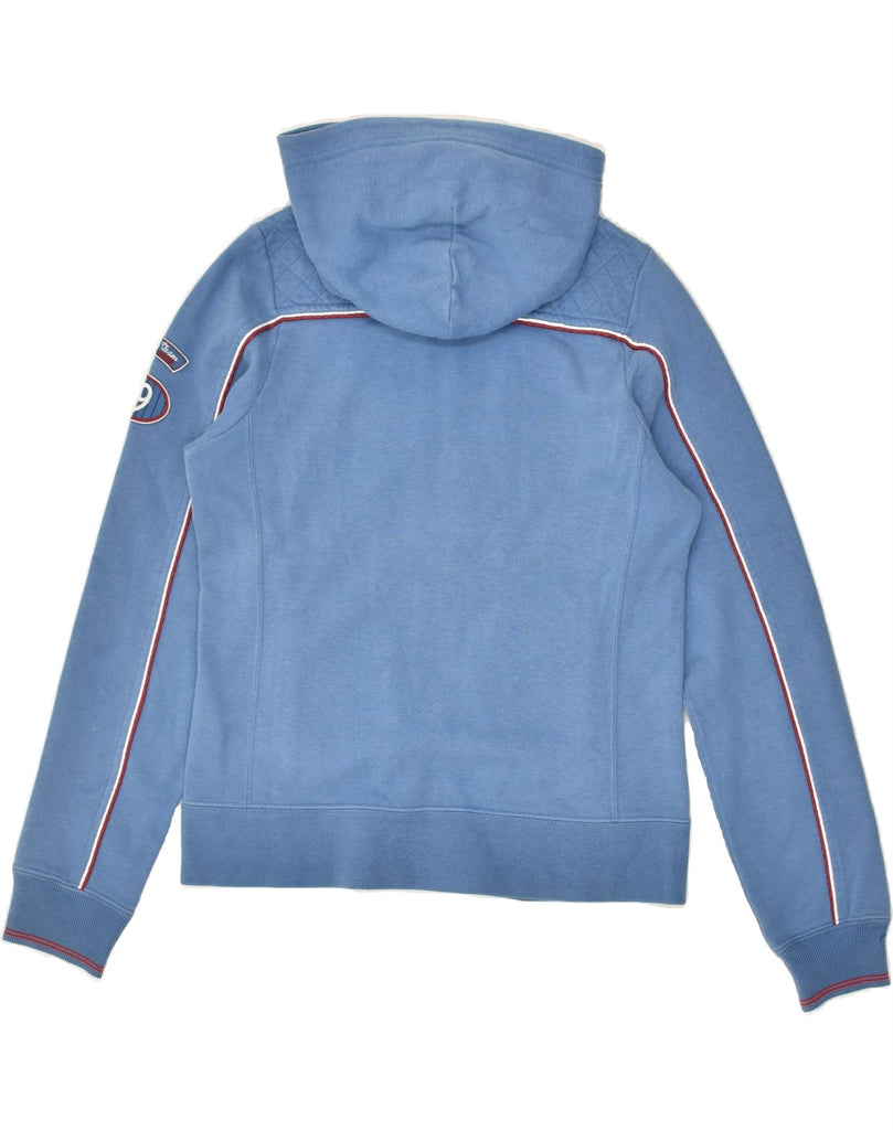 CHAMPION Womens Zip Hoodie Sweater UK 12 Medium Blue Cotton | Vintage Champion | Thrift | Second-Hand Champion | Used Clothing | Messina Hembry 