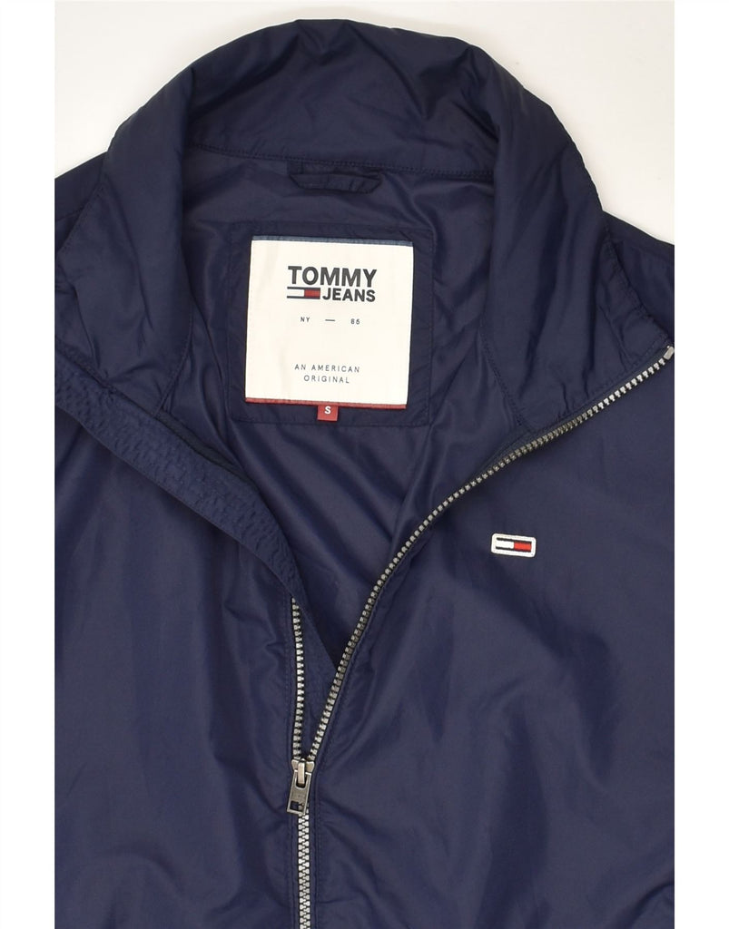 TOMMY HILFIGER Mens Bomber Jacket UK 36 Small Navy Blue Polyamide | Vintage Tommy Hilfiger | Thrift | Second-Hand Tommy Hilfiger | Used Clothing | Messina Hembry 