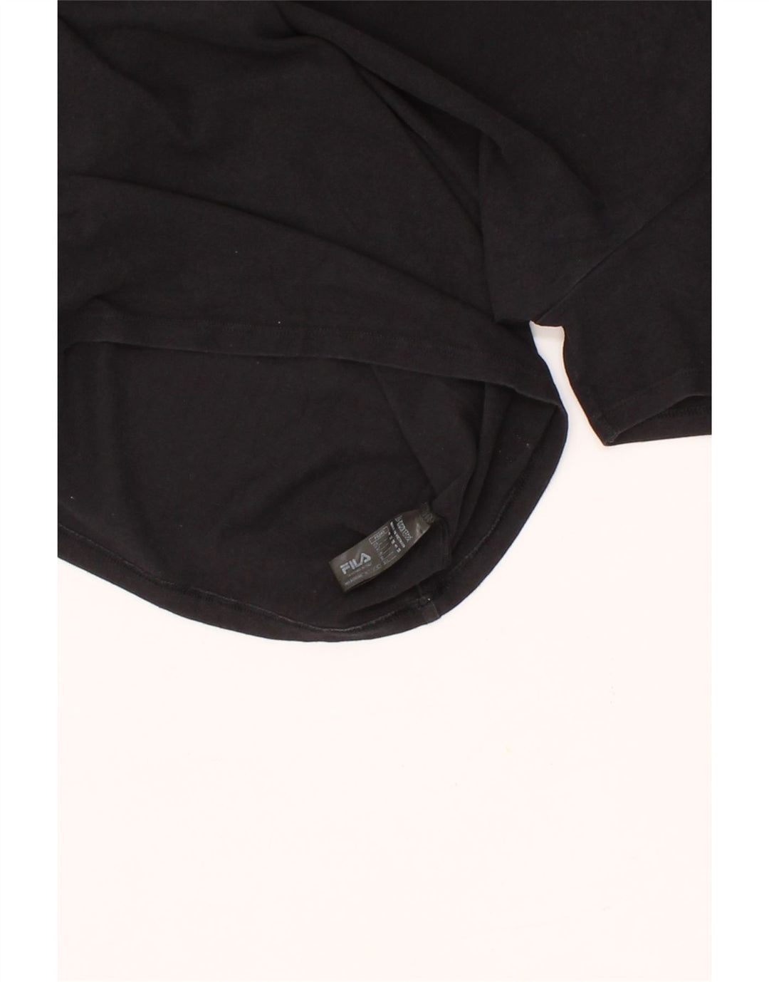 FILA Womens T-Shirt Top UK 14 Medium Black Cotton Vintage Fila and Second-Hand Fila from Messina Hembry 