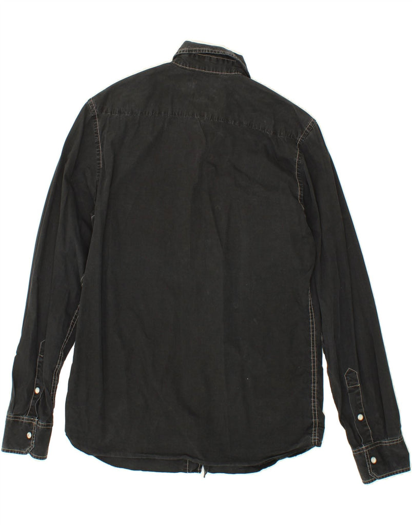 GAS Mens Denim Shirt Medium Black Vintage Gas and Second-Hand Gas from Messina Hembry 