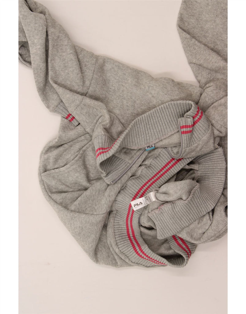 FILA Womens Robe Dress UK 14 Medium Grey Polyester Vintage Fila and Second-Hand Fila from Messina Hembry 