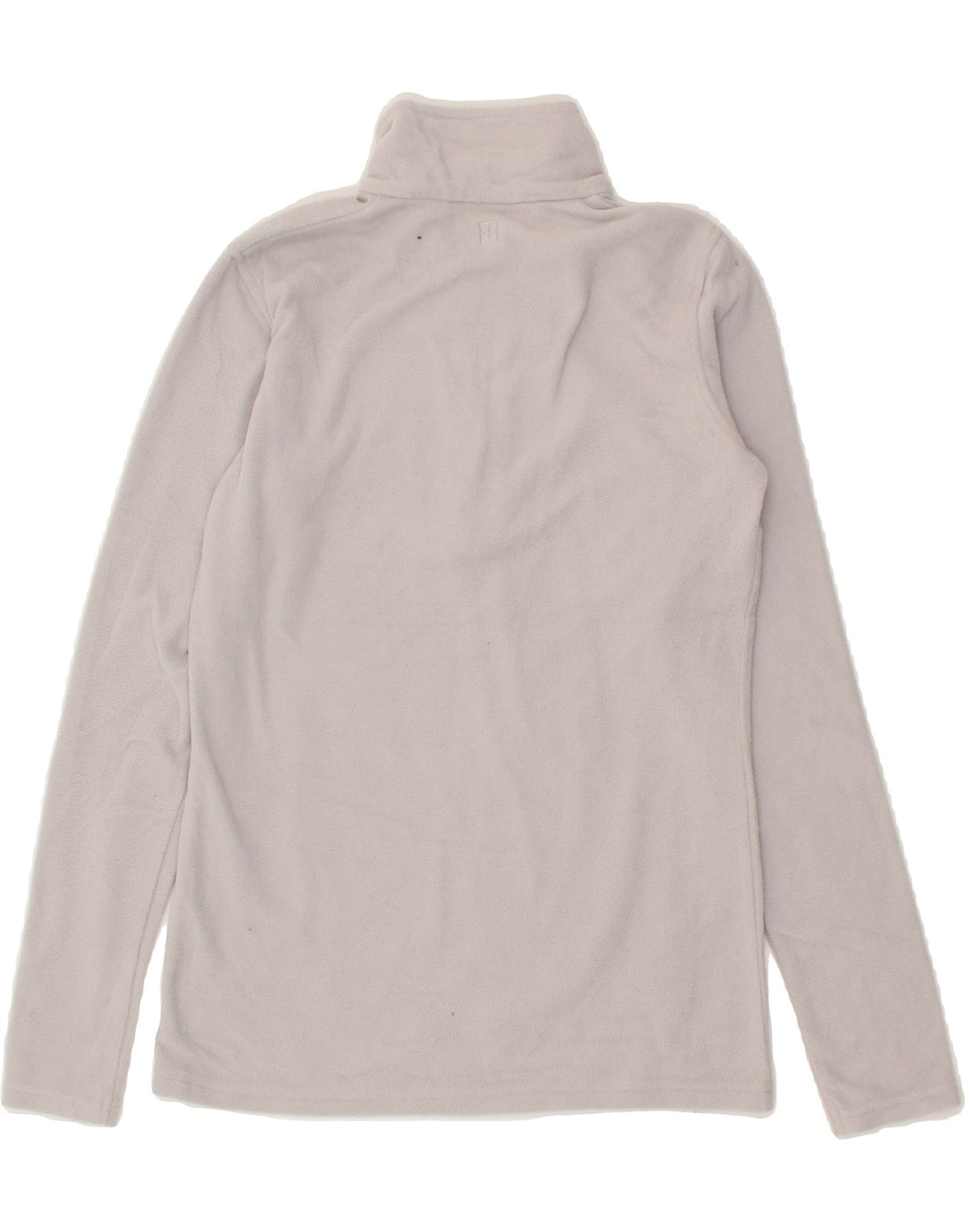MOUNTAIN WAREHOUSE Womens Zip Neck Fleece Jumper UK 10 Small Grey Vintage Mountain Warehouse and Second-Hand Mountain Warehouse from Messina Hembry 