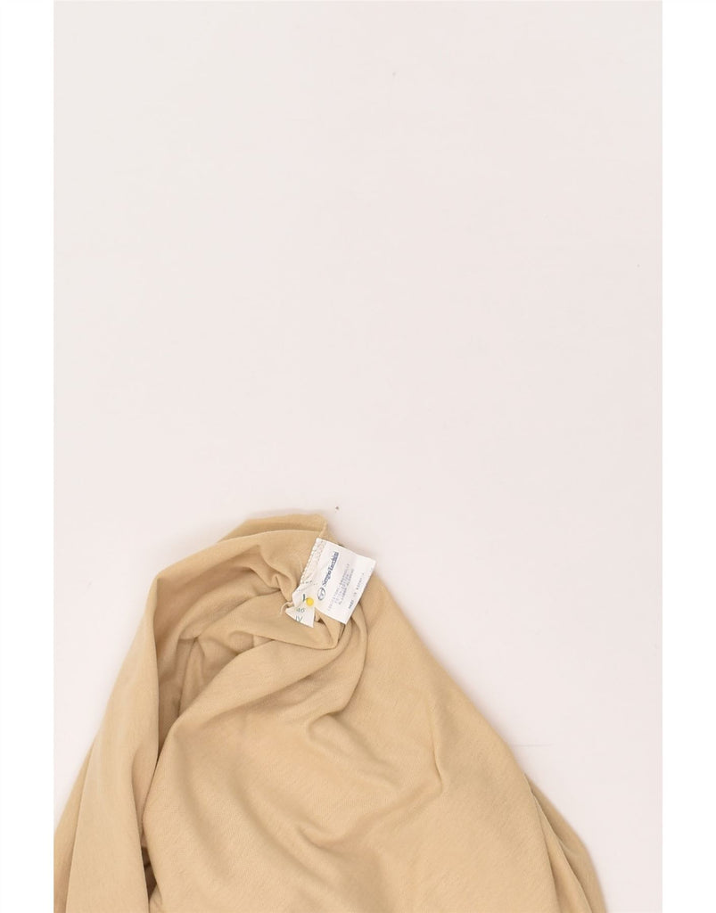 SERGIO TACCHINI Womens T-Shirt Dress UK 14 Large Beige Cotton | Vintage Sergio Tacchini | Thrift | Second-Hand Sergio Tacchini | Used Clothing | Messina Hembry 