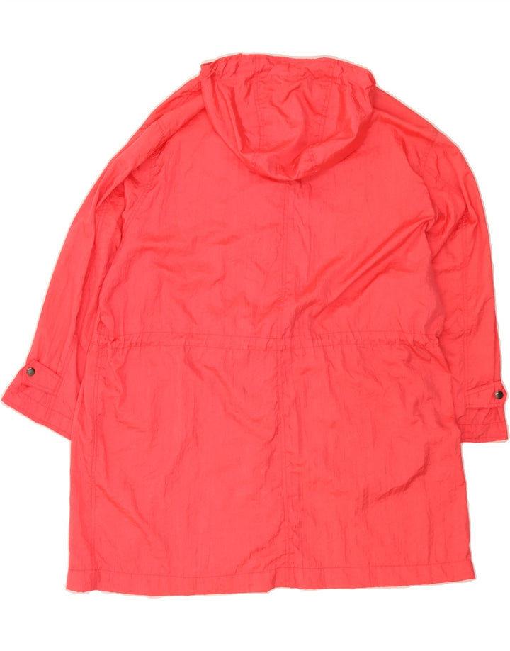 VINTAGE Womens Hooded Raincoat UK 18 Small  Pink Nylon Vintage Vintage and Second-Hand Vintage from Messina Hembry 