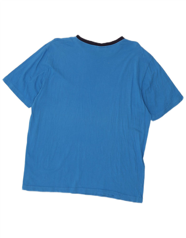 LOTTO Mens T-Shirt Top Large Blue Cotton