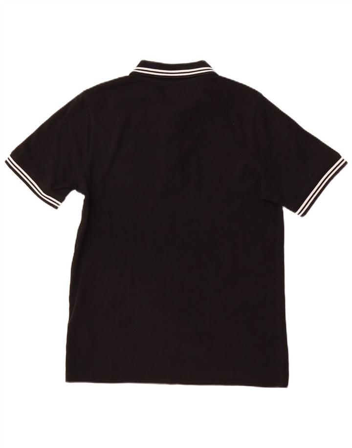 KAPPA Mens Polo Shirt Small Black Cotton